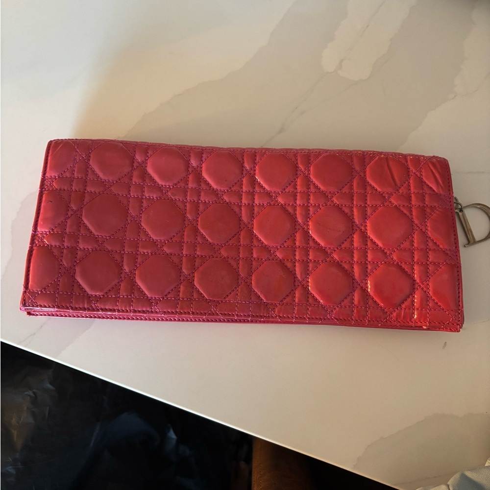 Dior pink Quilted Clutch
